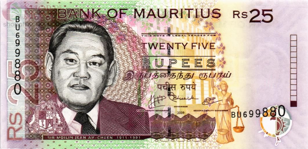 МАВРИКИЙ 25 РУПИЙ 1