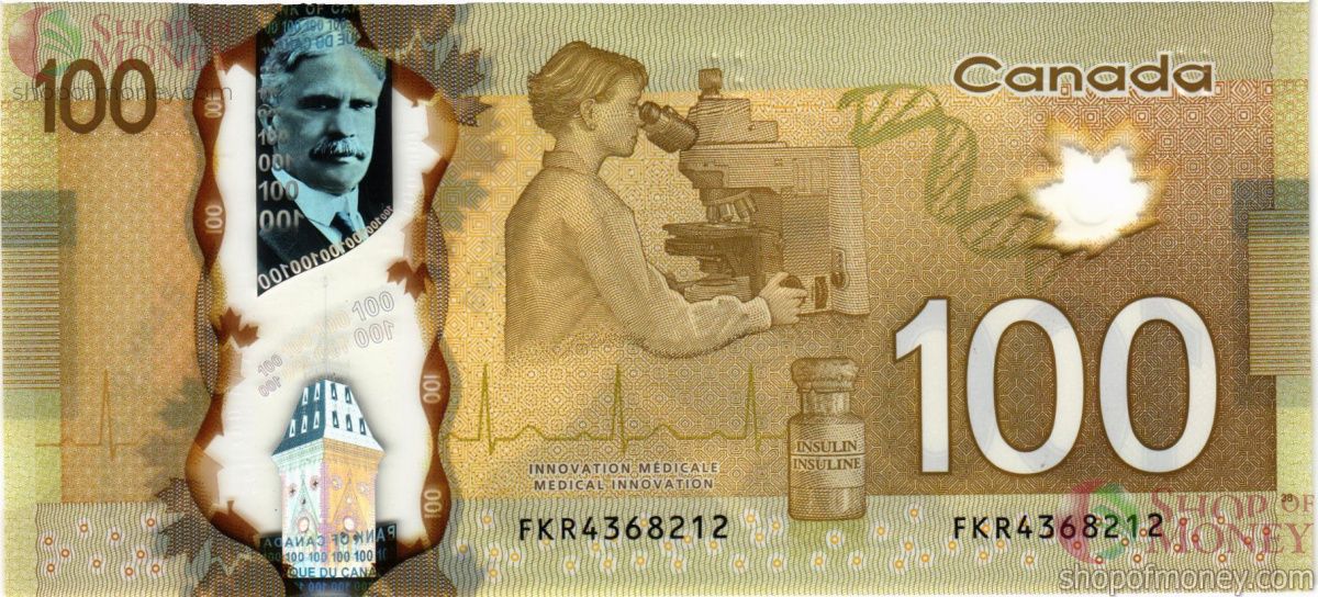 КАНАДА 100 ДОЛЛАРОВ 2