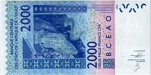 WAS - СЕНЕГАЛ 2000 ФРАНКОВ (K) 2