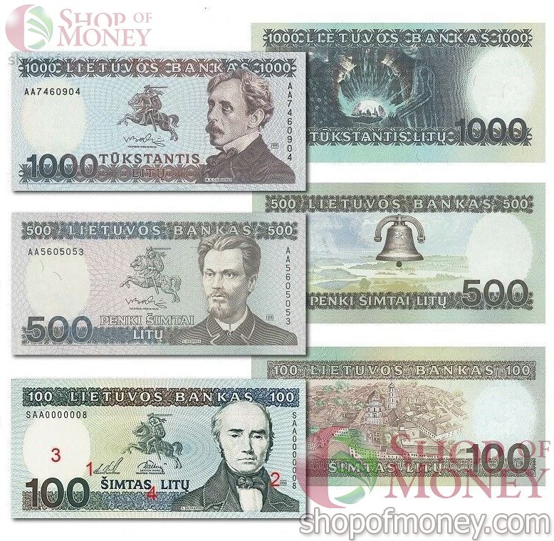 ЛИТВА 100 500 1000 ЛИТ 2