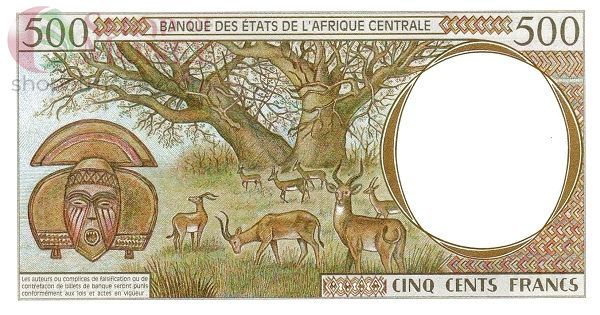 CAS - ЧАД 500 ФРАНКОВ (P) 2