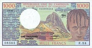 КАМЕРУН 1000 ФРАНКОВ 1