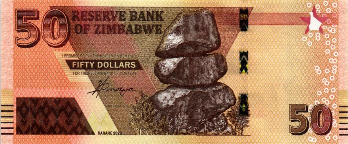 ЗИМБАБВЕ 50 ДОЛЛАРОВ 1