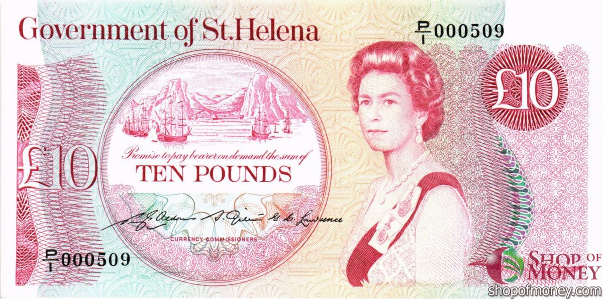 ОСТРОВ СВЯТОЙ ЕЛЕНЫ 10 ФУНТОВ 1