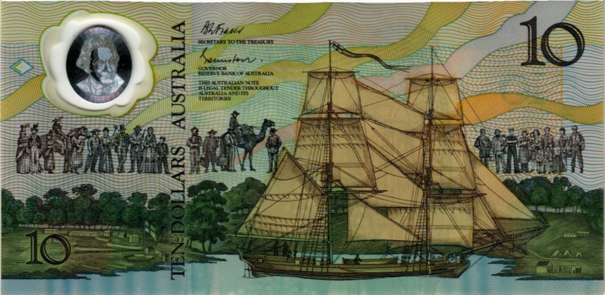 АВСТРАЛИЯ 10 ДОЛЛАРОВ 2