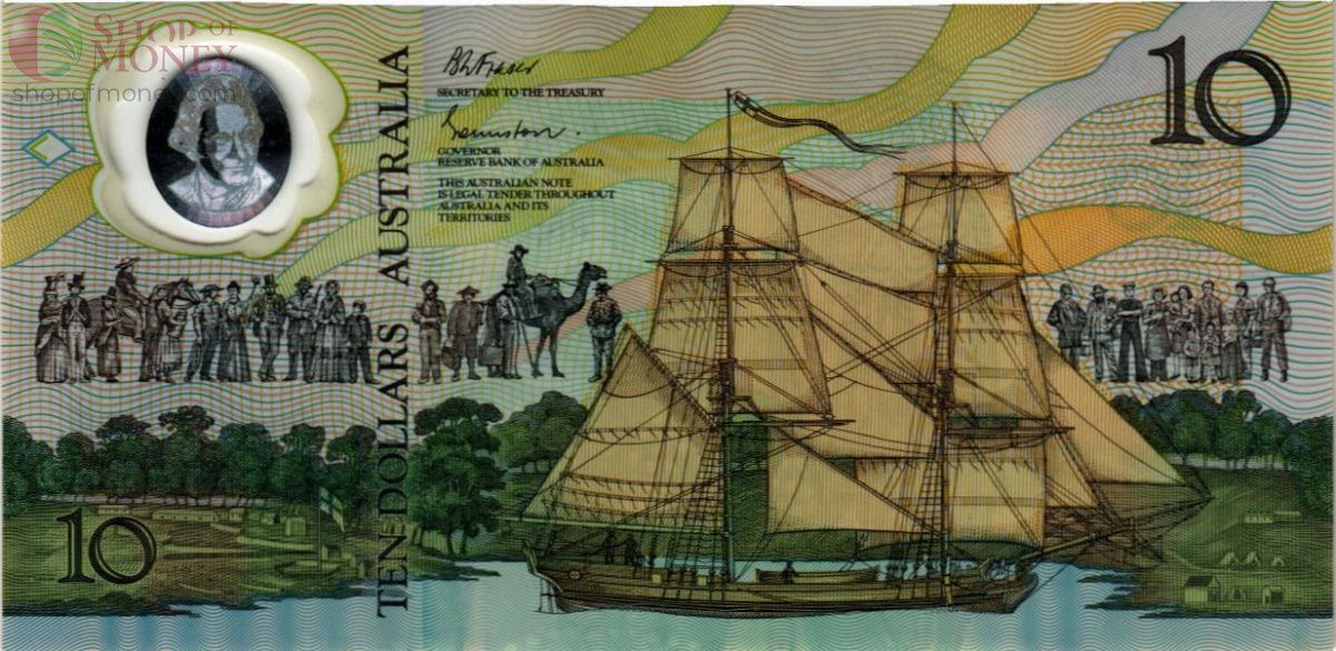 АВСТРАЛИЯ 10 ДОЛЛАРОВ (AB) usd 2