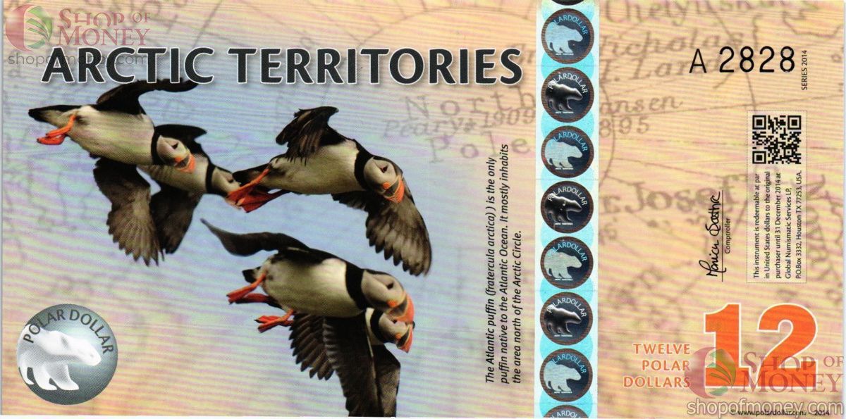 АРКТИЧЕСКИЕ ТЕРРИТОРИИ 12 ДОЛЛАРОВ 1
