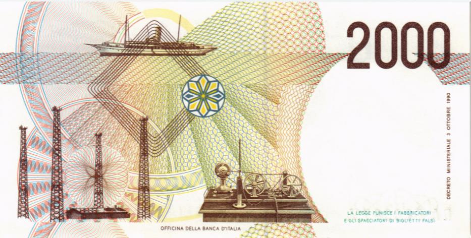 ИТАЛИЯ 2000 ЛИР 2