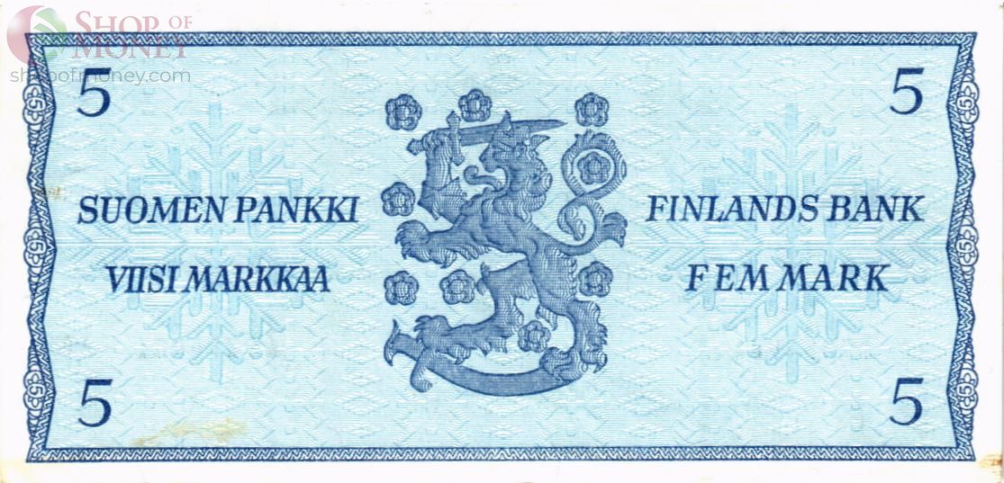 ФИНЛЯНДИЯ 5 МАРОК (Litt. B) 2