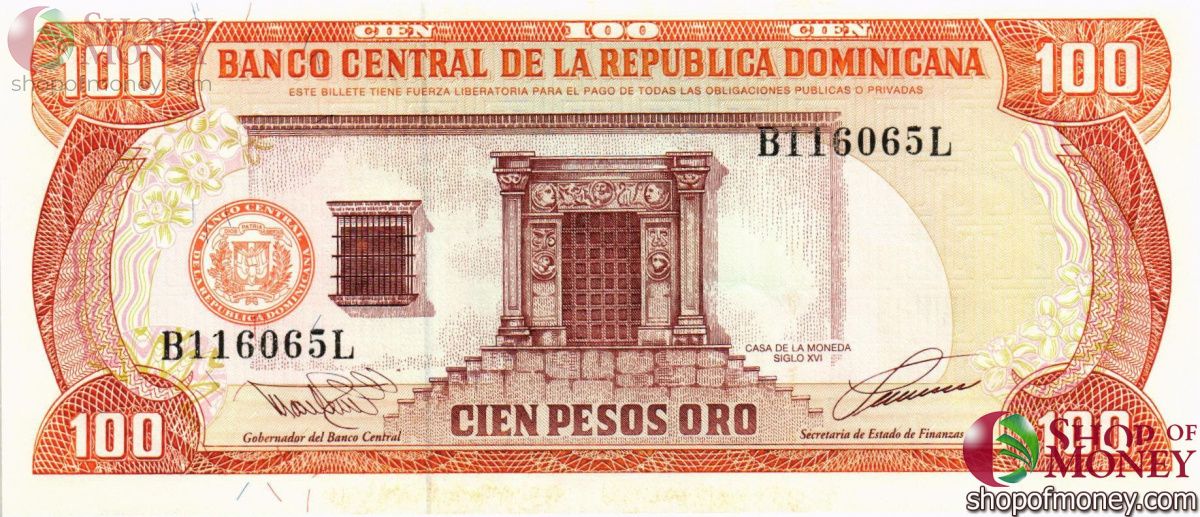 ДОМИНИКАНСКАЯ РЕСПУБЛИКА 100 ПЕСО 1
