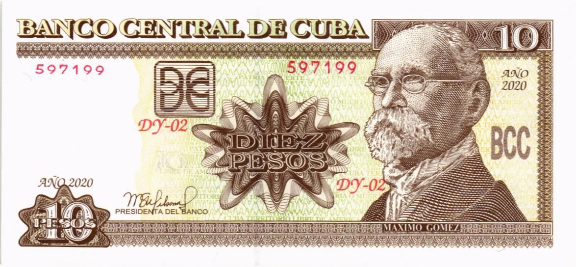 КУБА 10 ПЕСО 1