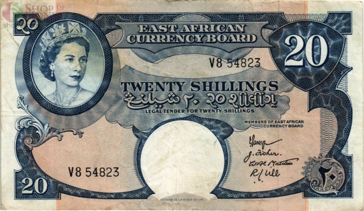 ВОСТОЧНАЯ АФРИКА 20 ШИЛЛИНГОВ 1