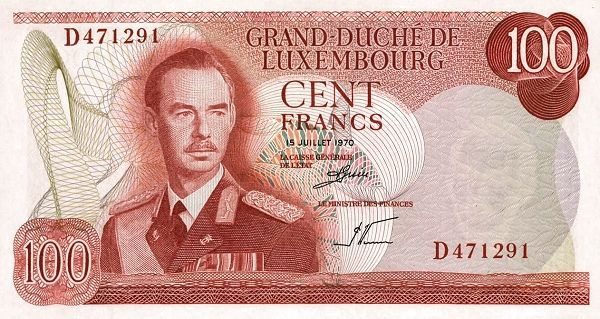 ЛЮКСЕМБУРГ 100 ФРАНКОВ 1