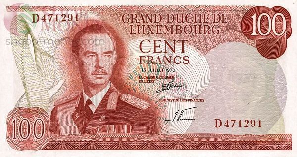 ЛЮКСЕМБУРГ 100 ФРАНКОВ 1