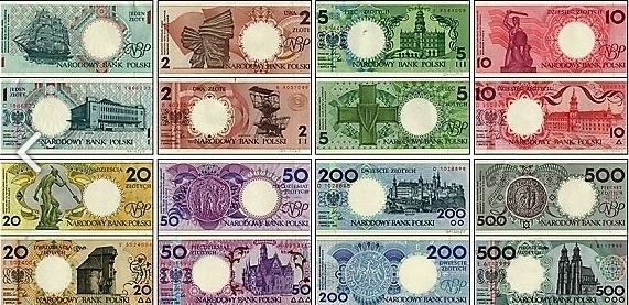 ПОЛЬША 1-2-5-10-20-50-100-200-500 ЗЛОТЫХ (9 БАНКНОТ) 2