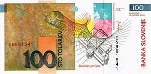 СЛОВЕНИЯ 100 ТОЛАРОВ 2