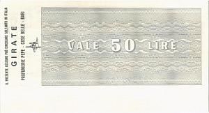 ИТАЛИЯ 50 ЛИР (ЧЕК) 2