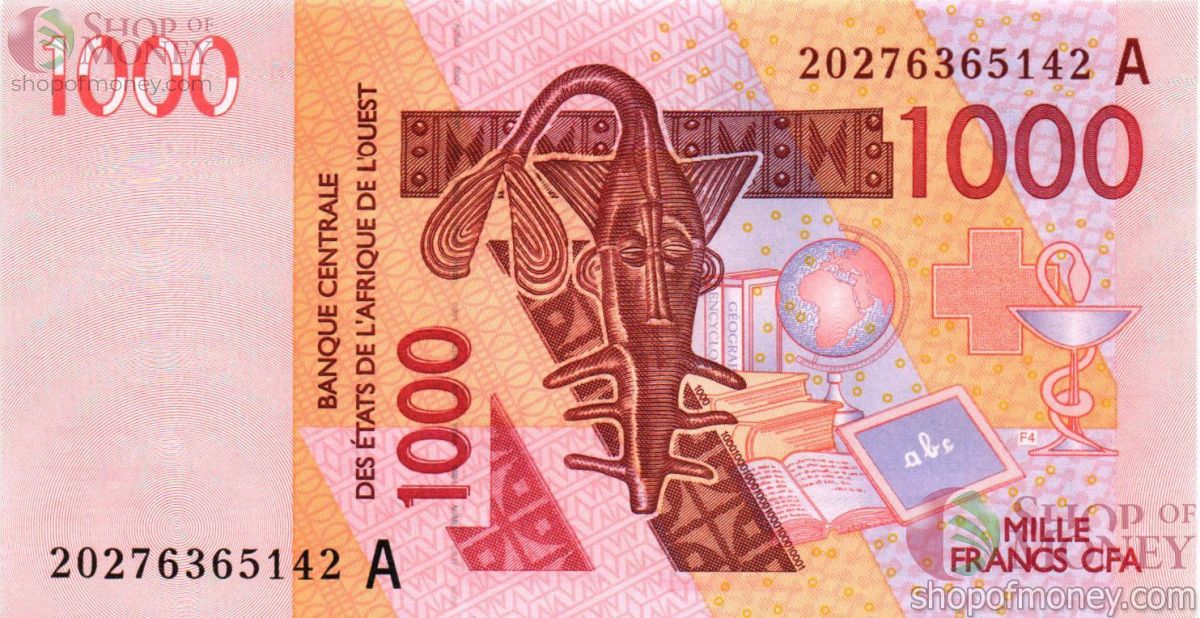 КОТ-Д'ИВУАР 1000 ФРАНКОВ 1