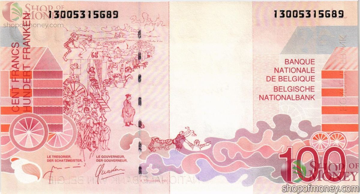 БЕЛЬГИЯ 100 ФРАНКОВ 2