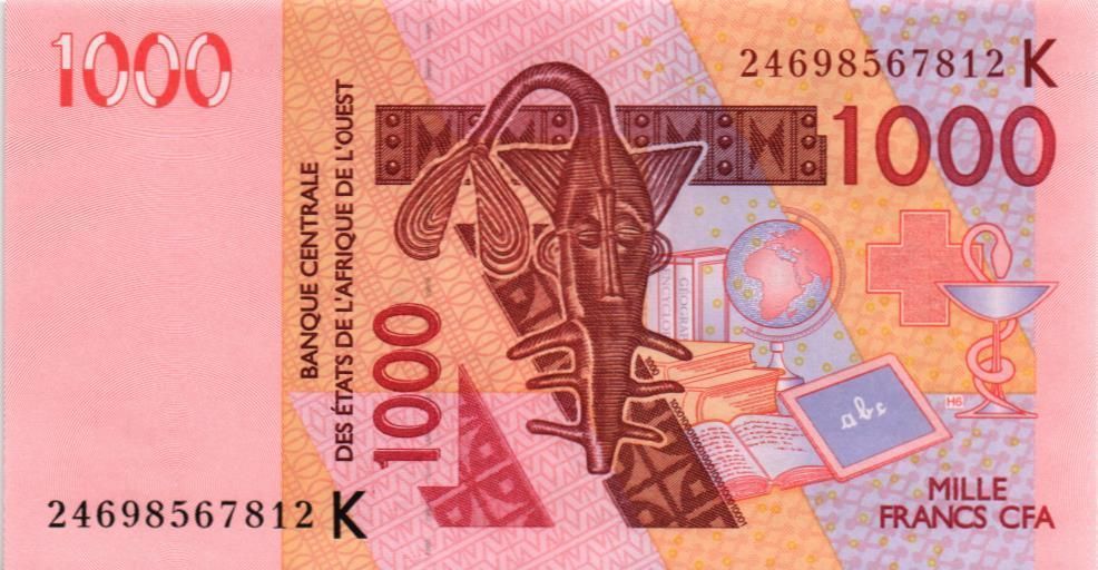 WAS - СЕНЕГАЛ 1000 ФРАНКОВ (K) 1