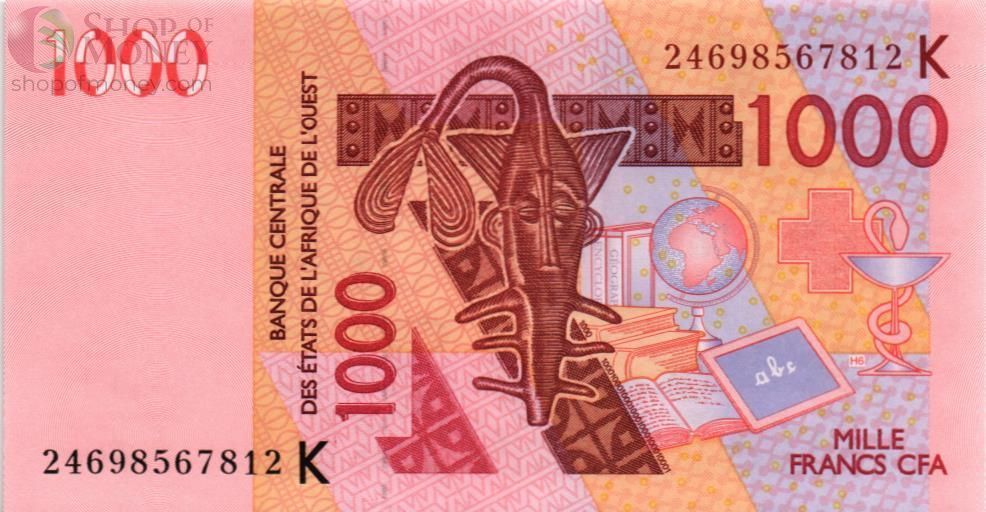 WAS - СЕНЕГАЛ 1000 ФРАНКОВ (K) 1