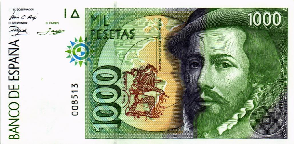 ИСПАНИЯ 1000 ПЕСЕТ 1