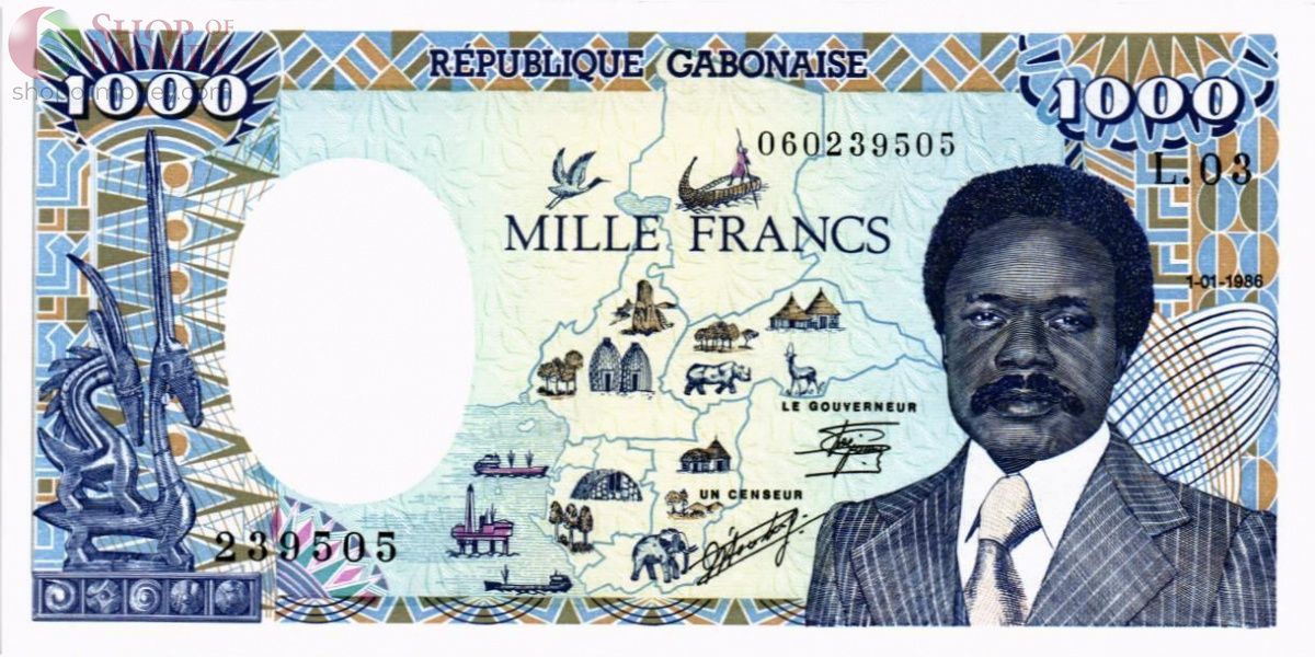 ГАБОН 1000 ФРАНКОВ 1