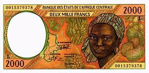 CAS - ГАБОН 2000 ФРАНКОВ (L) 1