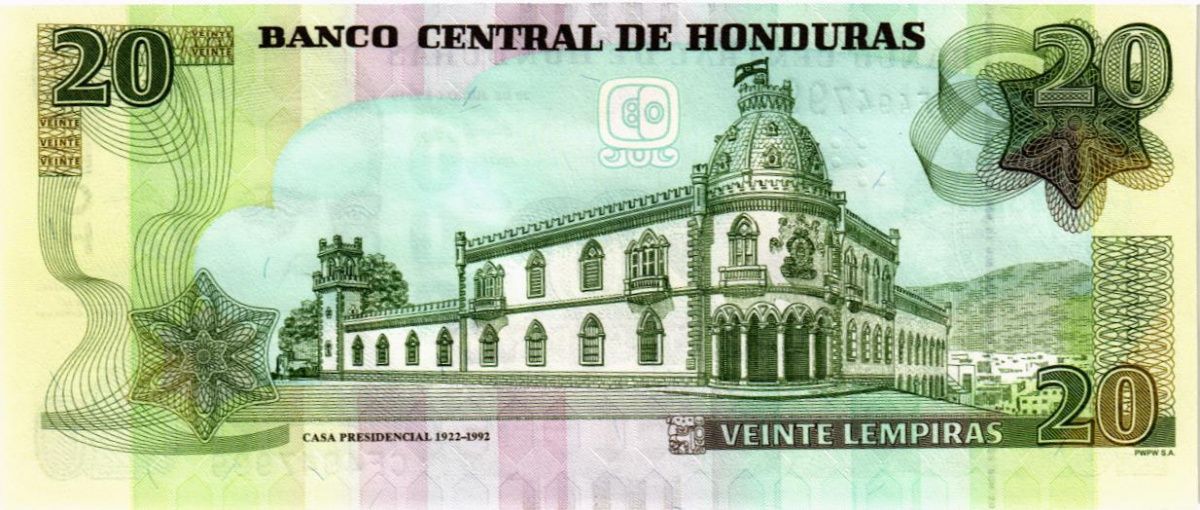 ГОНДУРАС 20 ЛЕМПИР 2