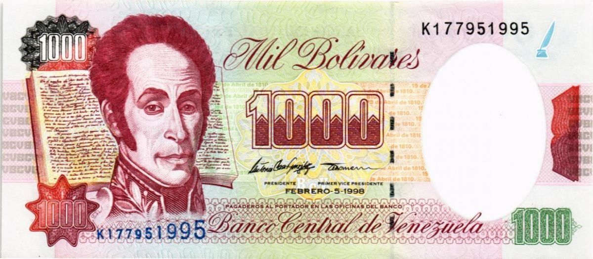 ВЕНЕСУЭЛА 1000 БОЛИВАР (05.02.1998) 1