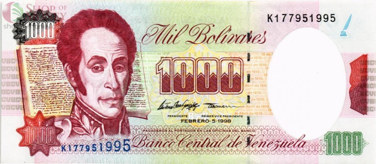 ВЕНЕСУЭЛА 1000 БОЛИВАР (05.02.1998) 1