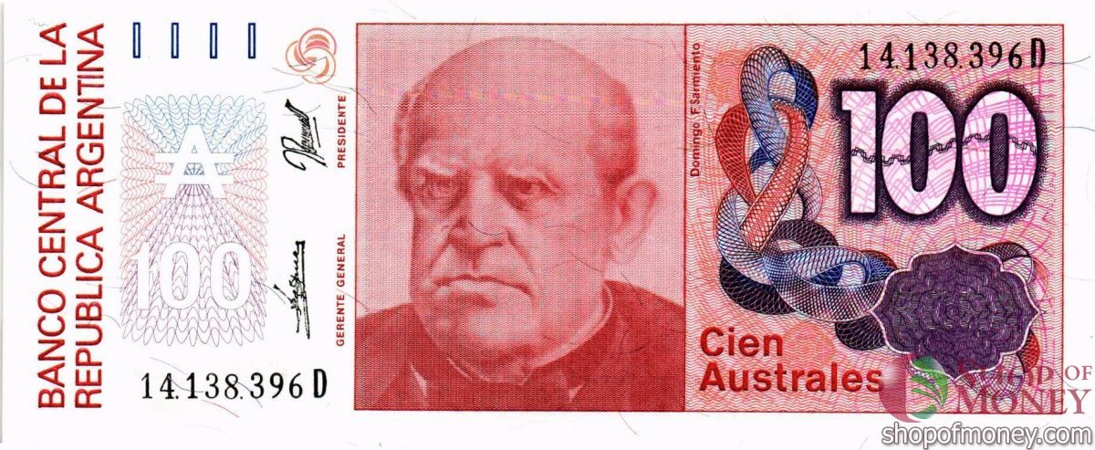 АРГЕНТИНА 100 АУСТРАЛЕЙ 1