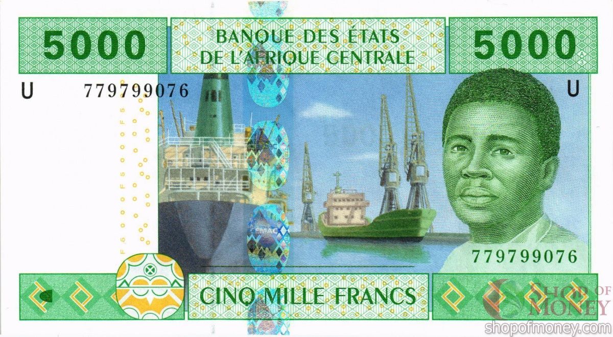 CAS - КАМЕРУН 5000 ФРАНКОВ (U) 1