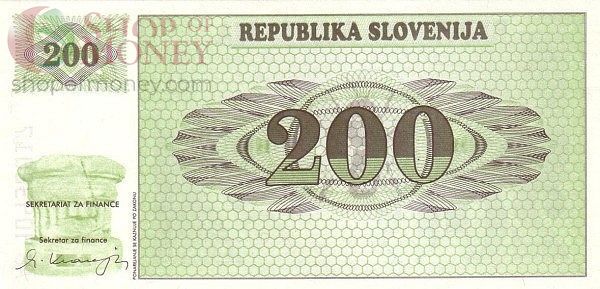 СЛОВЕНИЯ 200 ТОЛАР 1