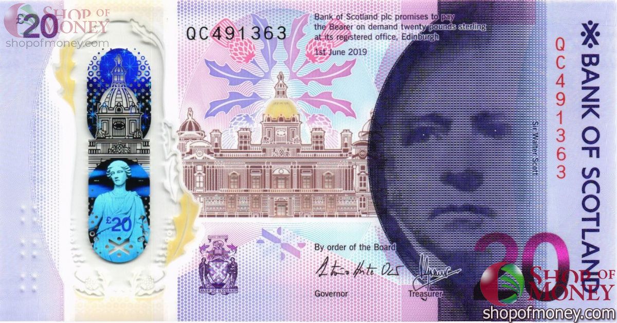 ШОТЛАНДИЯ 20 ФУНТОВ (ПАМЯТНАЯ) 1