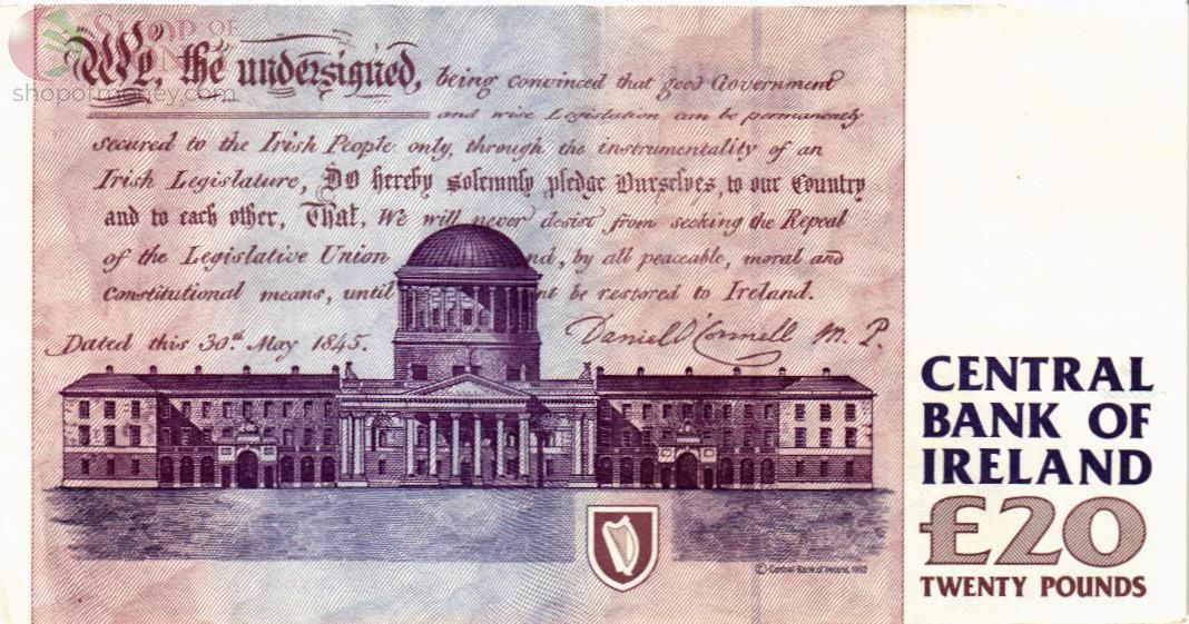 ИРЛАНДИЯ 20 ФУНТОВ (12.08.1999) 2