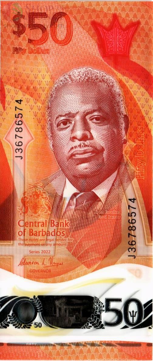 БАРБАДОС 50 ДОЛЛАРОВ 1