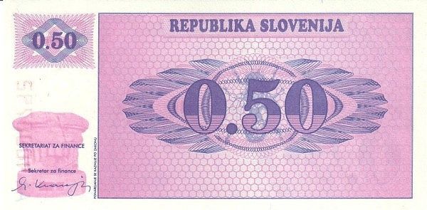 СЛОВЕНИЯ 0.5 ТОЛАР 1