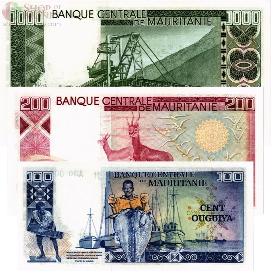 МАВРИТАНИЯ НАБОР 100 200 1000 УГИЙ 2