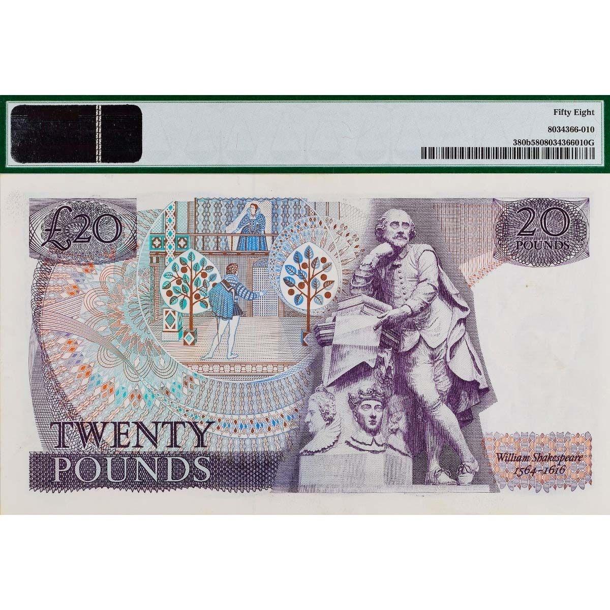 ВЕЛИКОБРИТАНИЯ/АНГЛИЯ 20 ФУНТОВ (PMG - GRADE 58) 2