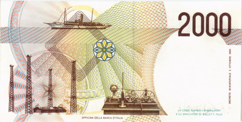 ИТАЛИЯ 2000 ЛИР 2