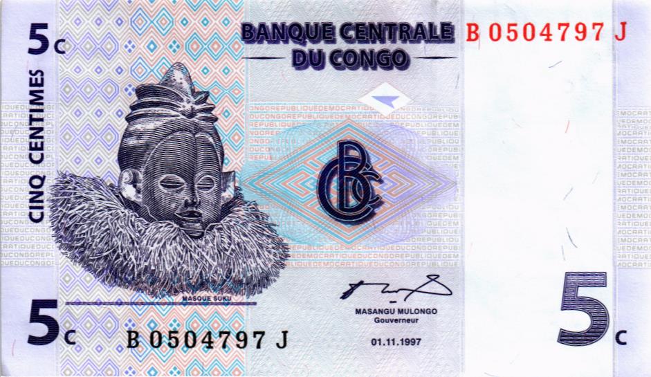 КОНГО ДР 5 САНТИМОВ 1
