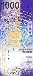 ШВЕЙЦАРИЯ 1000 ФРАНКОВ 2