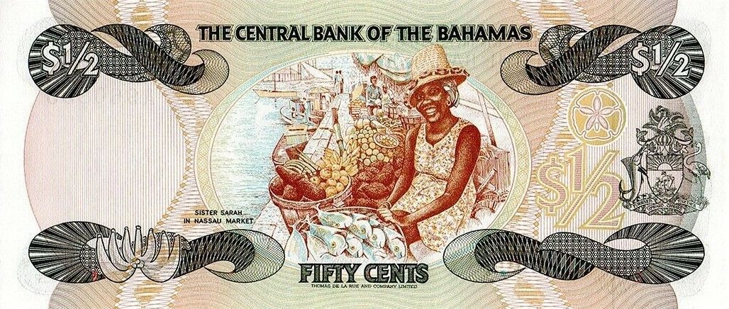 БАГАМСКИЕ ОСТРОВА 1/2 ДОЛЛАРА 2