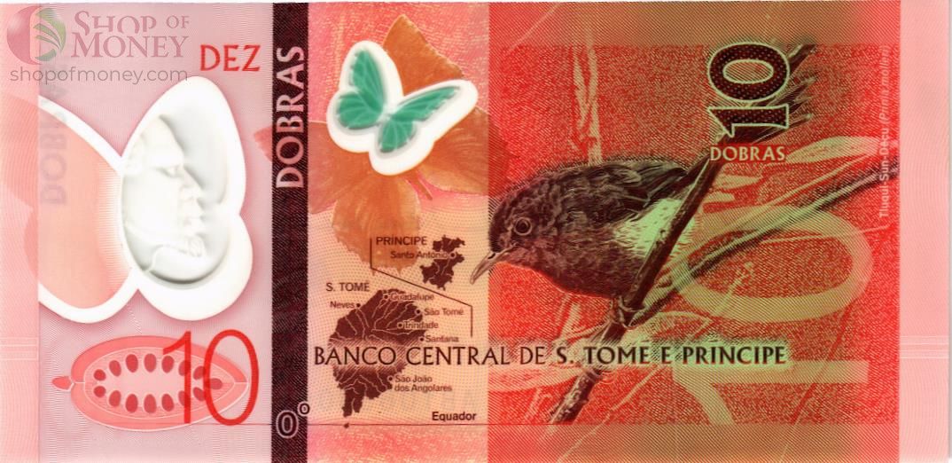 САН-ТОМЕ И ПРИНСИПИ 10 ДОБР (ПОЛИМЕР) 2