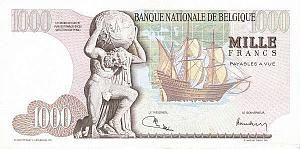 БЕЛЬГИЯ 1000 ФРАНКОВ 2