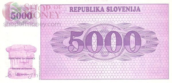 СЛОВЕНИЯ 5000 ТОЛАР 1