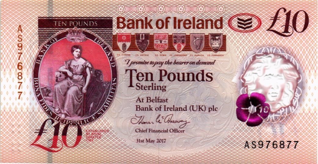 СЕВЕРНАЯ ИРЛАНДИЯ 10 ФУНТОВ 1