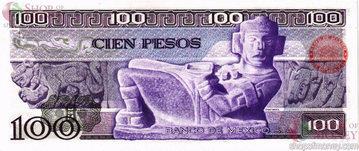 МЕКСИКА 100 ПЕСО (-EK- СЕРИЯ) 2