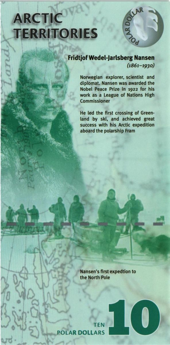 АРКТИЧЕСКИЕ ТЕРРИТОРИИ 10 ДОЛЛАРОВ 2